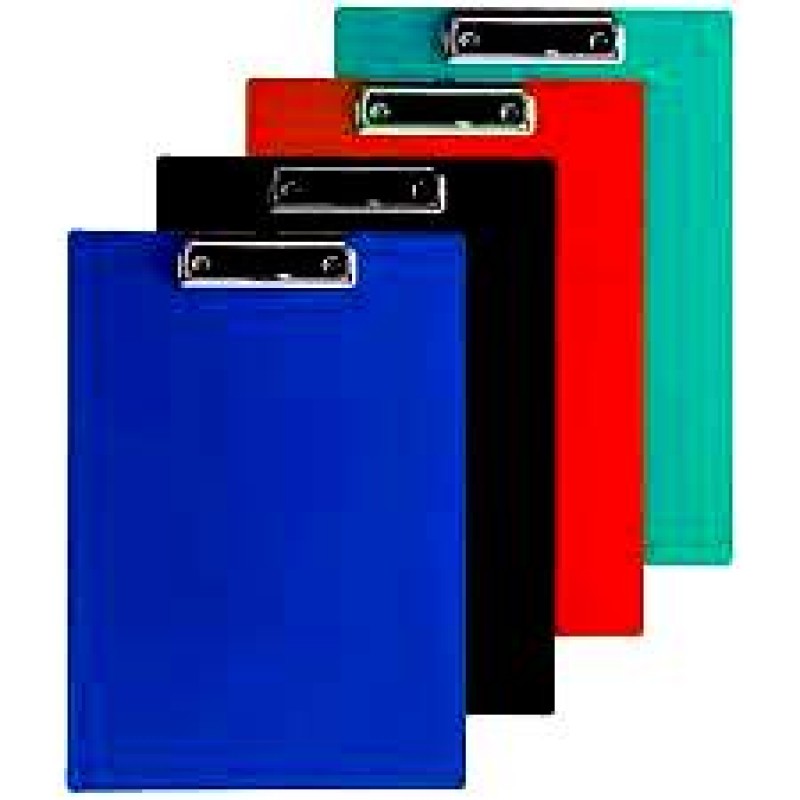 Папка-планшет бумвинил А4 (синий черный)